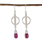 Mei Red Dangle Earrings for Everyday Glam Ruby CZ Red Dangle
